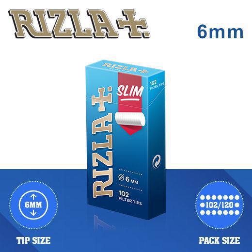 ItabWeb  FILTRI RIZLA SLIM 6mm 20x102pz ASTUCCIO POPPATIPS -  PROV-C00003006 (Acc.7,34)