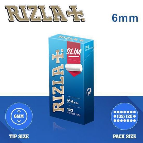 FILTRI RIZLA SLIM 6mm 20x102pz ASTUCCIO POPPATIPS - PROV-C00003006  (Acc.7,34)