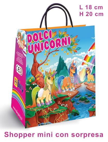 Picture of BUSTA SORPRESA 1x6 buste DOLCI UNICORNI MINI SHOPPER (V.5,90)