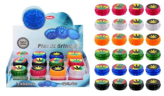 Immagine di TRITATABACCO EXPO 24pz GRINDER ATOMIC 48mm - COLORI ASSORTITE