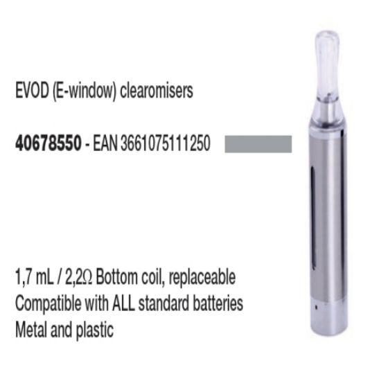 Picture of SILVER MATCH ATOMIZZATORE TANK SILVER 1pz MODELLO EVOD