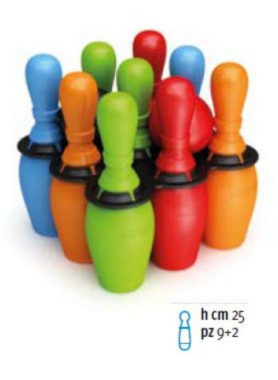 Immagine di GIOCHI BIRILLI + PALLINE 1x9pz 25cm