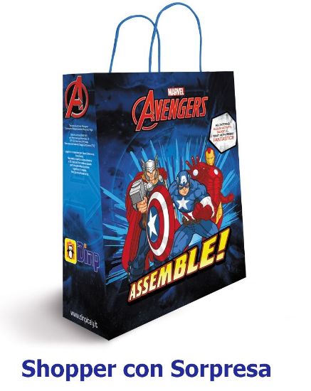 Immagine di BUSTA SORPRESA 1x5 buste AVENGERS SHOPPER (V.8,90)