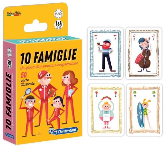 Immagine di GIOCHI CARTE 10 FAMIGLIE 1pz CLEMENTONI