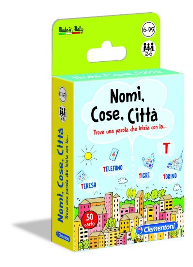 Picture of GIOCHI CARTE NOMI, COSE, CITTÀ 1pz CLEMENTONI