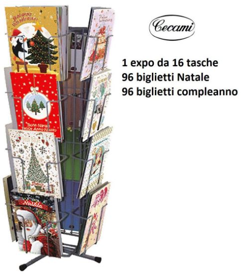 Picture of BIGLIETTI CECAMI NATALE/COMPLEANNO EXPO 192pz EXPO DA BANCO (96pz NATALE + 96pz COMPLEANNO)