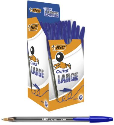 Immagine di PENNA SFERA BIC LARGE BLU 50pz PUNTA 1,6mm