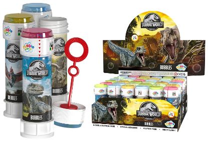 Immagine di GIOCHI BOLLE SAPONE CON GIOCO 36pz JURASSIC WORLD