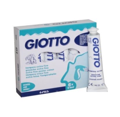 Picture of TEMPERA GIOTTO  21ml -01- BIANCO FILA  1x 6pz - T701