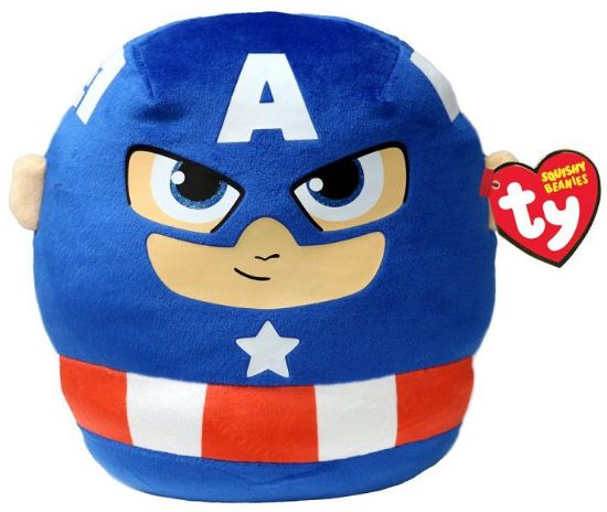 Picture of PELUCHES BEANIE SQUISH MARVEL 22cm - 1pz CAPTAIN AMERICA