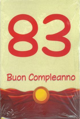 Picture of BIGLIETTI AUGURI ANNI 83 - 10pz - N.83