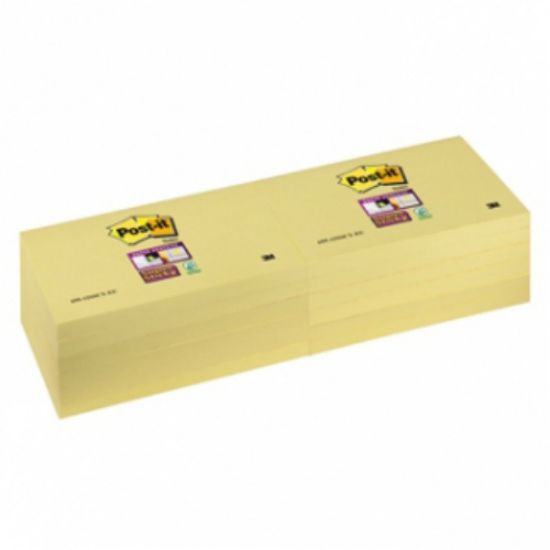 Immagine di POST-IT 3M 655 12pz 76X127 GIALLO SUPER STICKY