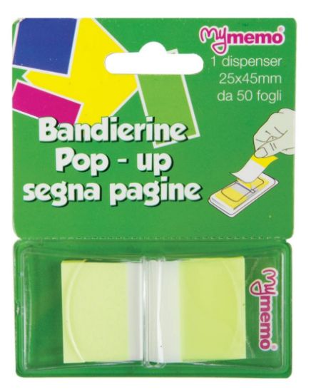 Picture of SEGNAPAGINA MEMO TIP GIALLO 25X43mm 50pz ANS