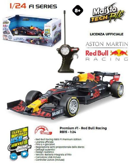 Immagine di GIOCHI AUTO R/C 1:24 RB15 F1 1pz RADIOCOMANDO