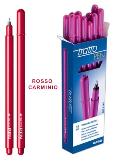 Immagine di PENNARELLI TRATTO PEN 12pz ROSSO CARMINIO PENNARELLO FILA