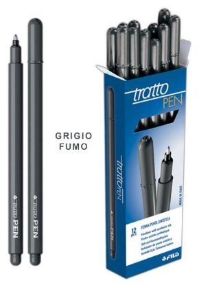 Immagine di PENNARELLI TRATTO PEN 12pz GRIGIO FUMO PENNARELLO FILA