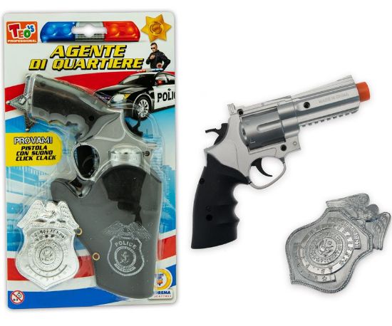 Picture of GIOCHI TEO'S - POLICE SET PISTOLA CON SUONO