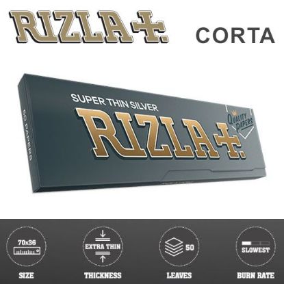 Picture of CARTINE RIZLA CORTA SILVER 100pz (Acc. 18)-A00015002