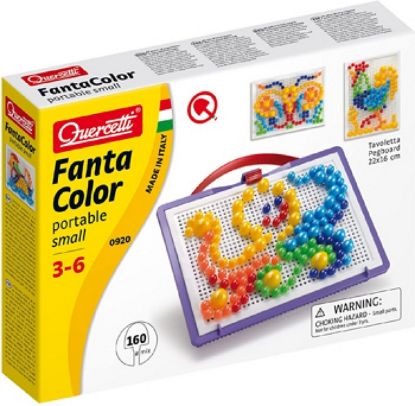 Immagine di GIOCHI CHIODINI QUERCETTI FANTACOLOR 160pz 10/15/20MM