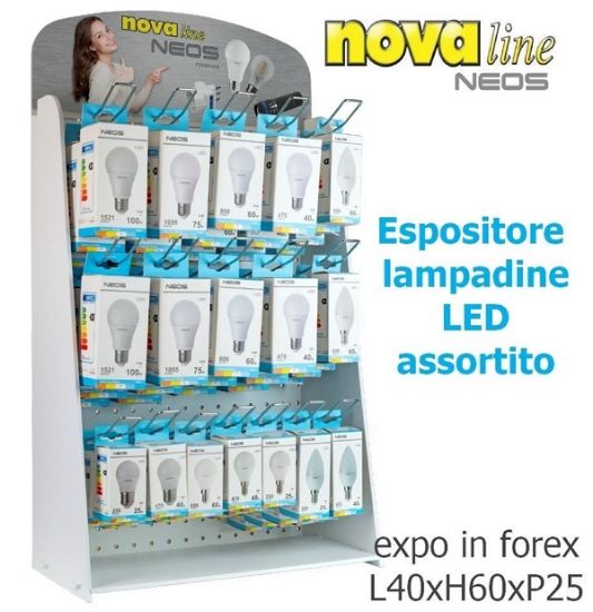 Immagine di LAMPADINE LED PROMO 200pz LUCE NATURALE ASS. EXPO DA BANCO - NOVALINE