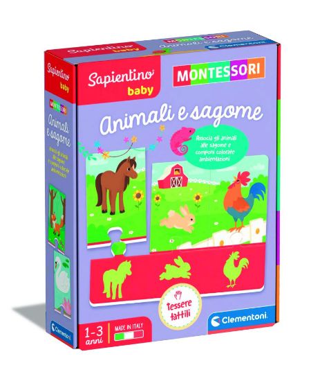 Picture of GIOCHI MONTESSORI BABY - ANIMALI E SAGOME 1pz CLEMENTONI