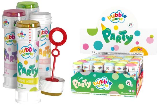 Immagine di GIOCHI BOLLE SAPONE CON GIOCO 36pz PARTY BUBBLES