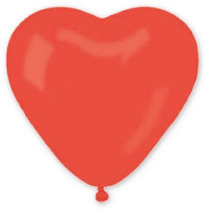 Picture of PALLONCINI FORMA CUORE 12pz 28CM ROSSO