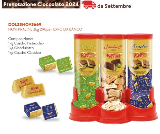 Immagine di NOVI PRALINE 3kg 290pz - EXPO DA BANCO - PR2024