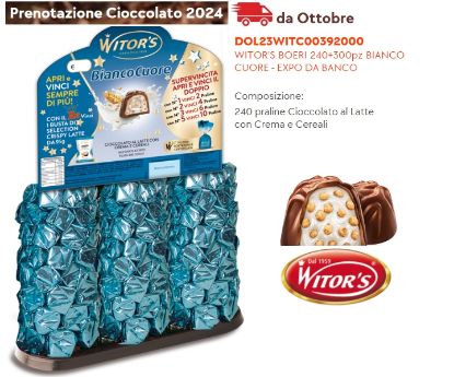 Immagine di WITOR'S BOERI 240+300pz BIANCO CUORE - EXPO DA BANCO - PR2024