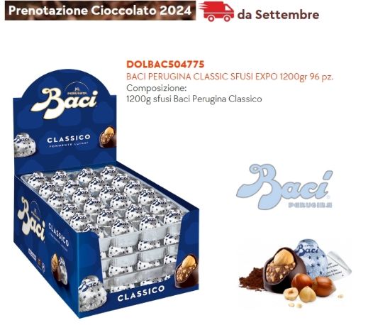 Immagine di BACI PERUGINA CLASSIC SFUSI EXPO 1200gr 96pz - PR2024