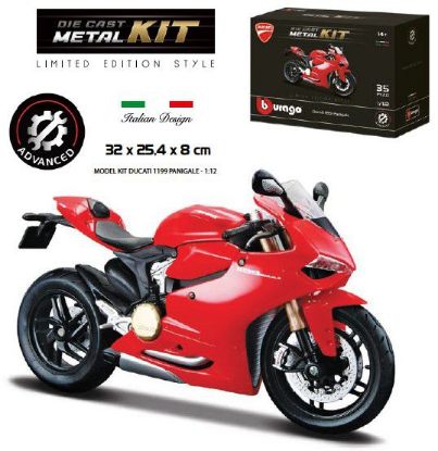 Immagine di GIOCHI MOTO 1:12 DUCATI PANIGALE 1199 MODEL KIT 1pz BURAGO