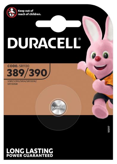 Picture of PASTIGLIE DURACELL 389/390 1.5v 1x 1pz OSSIDO DI ARGENTO