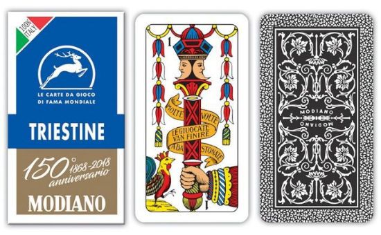 Immagine di CARTE DA GIOCO TRIESTINE 150 BLU MODIANO 1pz