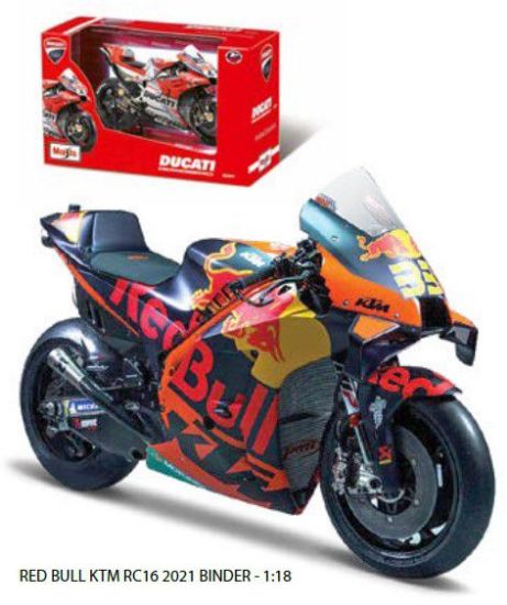 Immagine di GIOCHI MOTO 1:18 RED BULL KTM RC16 2021 BINDER 1pz