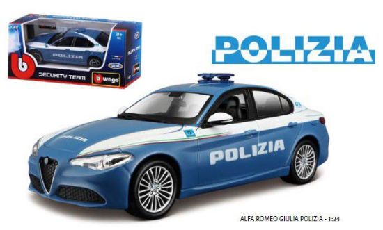 Immagine di GIOCHI AUTO 1:24 ALFA ROMEO GIULIA 2016 POLIZIA 1pz