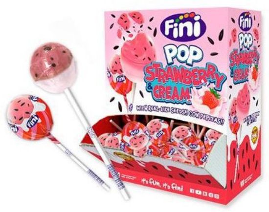 Picture of FINI CHUPA LECCA LECCA 100pz FINIPOP FRAGOLA