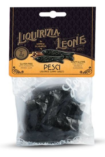 Picture of LEONE LIQUIRIZIA BUSTA 80g 12pz PESCI