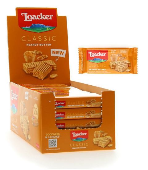 Picture of BISCOTTI WAFER LOACKER PEANUT BUTTER 45g 25pz