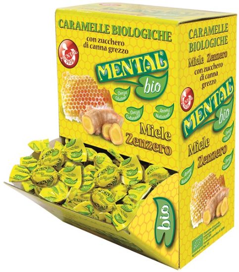 Picture of MENTAL CARAMELLE BIO ZENZERO E MIELE 750gr BOCCA DI LUPO