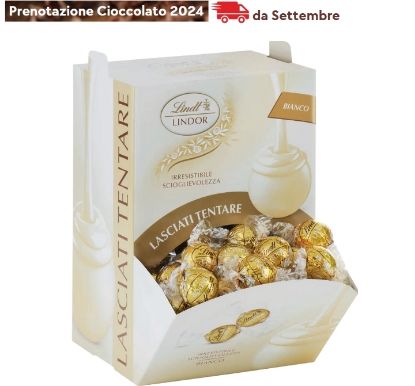 Picture of LINDT BOULES LINDOR 1200gr BIANCO 96pz bocca di lupo