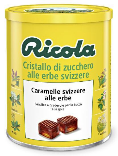 Picture of RICOLA BARATTOLO 250gr CRISTALLO DI ZUCCHERO ALLE ERBE 12pz