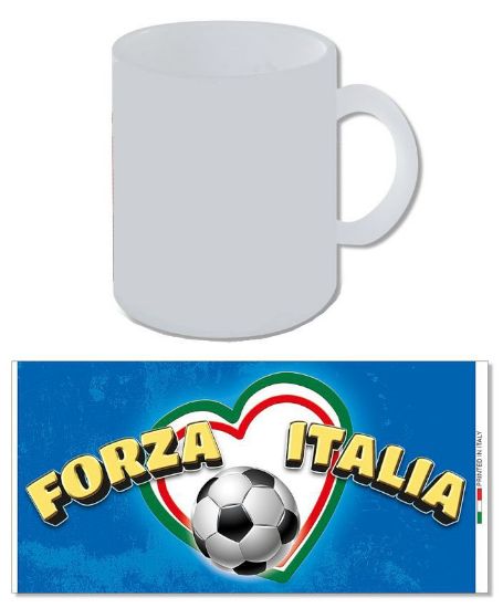 Immagine di TAZZA MUG W L'ITALIA 1pz CERAMICA - H9,5 cm - FORZA ITALIA