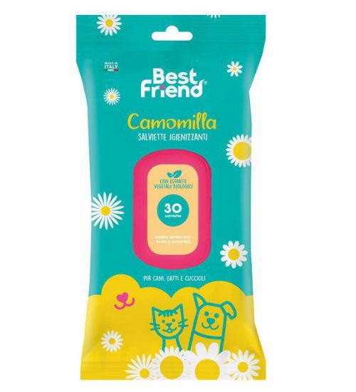 Picture of PET SALVIETTE IGIENIZZANTI CAMOMILLA 1pz da 30salviette BEST FRIEND