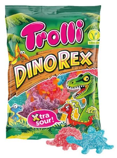 Picture of CASA DEL DOLCE TROLLI BUSTA DINO REX FRIZZ 1pz 200gr