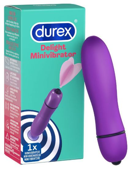 Picture of VIBRATORE DELIGHT DUREX 9,4cm 1pz - FUNZIONA CON AAA