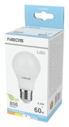 Immagine di LAMPADINE LED E27 8,5W GOCCIA LUCE NATURALE 1pz 4000K/806im A+ - NEOS NOVALINE