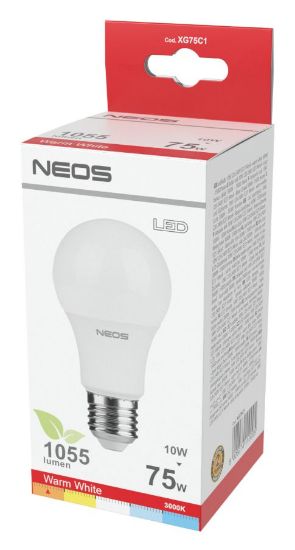 Picture of LAMPADINE LED E27 10W GOCCIA LUCE CALDA 1pz 3000K/1055im A+ - NEOS NOVALINE