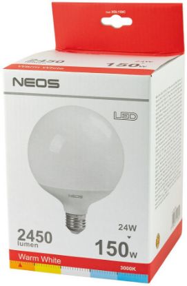 Picture of LAMPADINE LED E27 24W GLOBO LUCE CALDA 1pz 3000K - NEOS NOVALINE