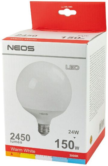 Immagine di LAMPADINE LED E27 24W GLOBO LUCE CALDA 1pz 3000K - NEOS NOVALINE