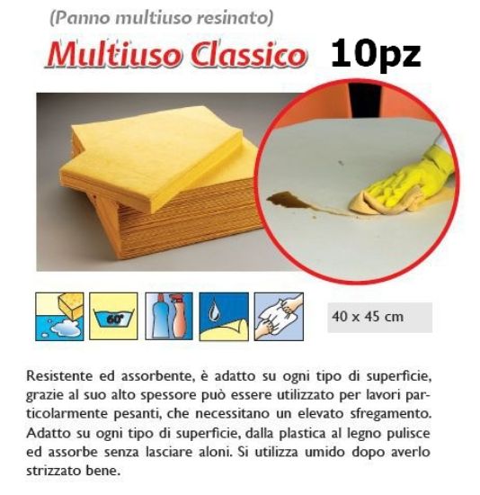 Immagine di PANNO MULTIUSO CLASSICO 10pz - SUPER5